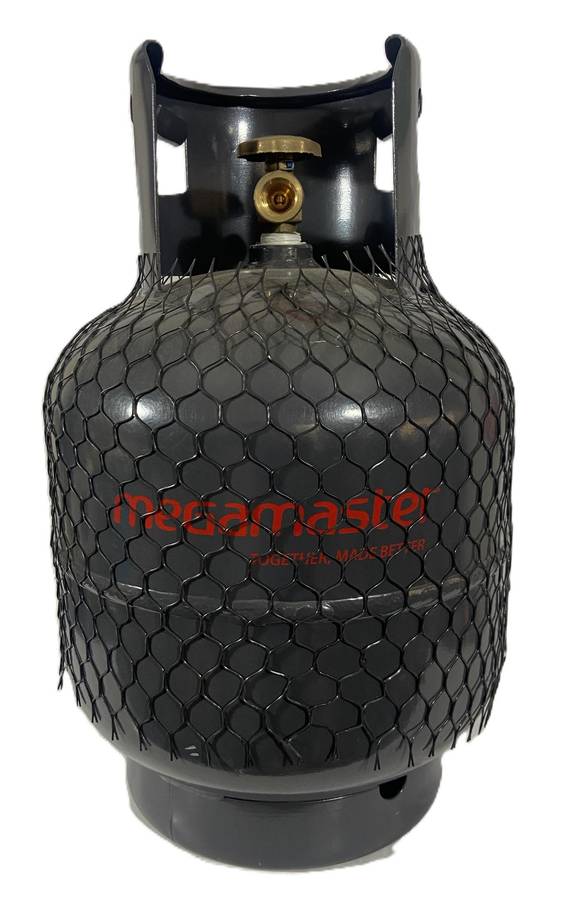 3 Panel Gas Heater with Regulator & Wheels - Goldair - GGH-42BA, with empty Gaz Cylinders 9kg