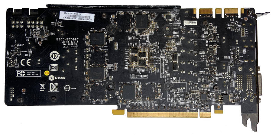 GTX 970 GAMING 4G GPU PCB[SOLD FOR PART OR REPAIR]
