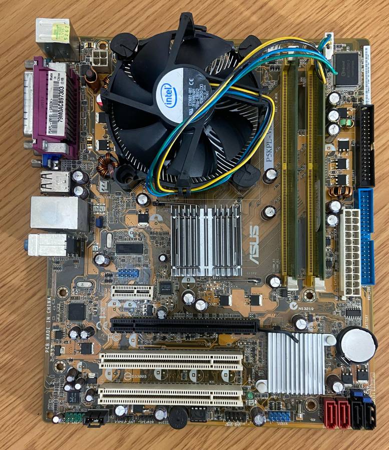 Motherboard, CPU, RAM Combo - Asus P5KPL-VM/S Motherboard, Intel Core 2 Duo 755, 2GB DDR2