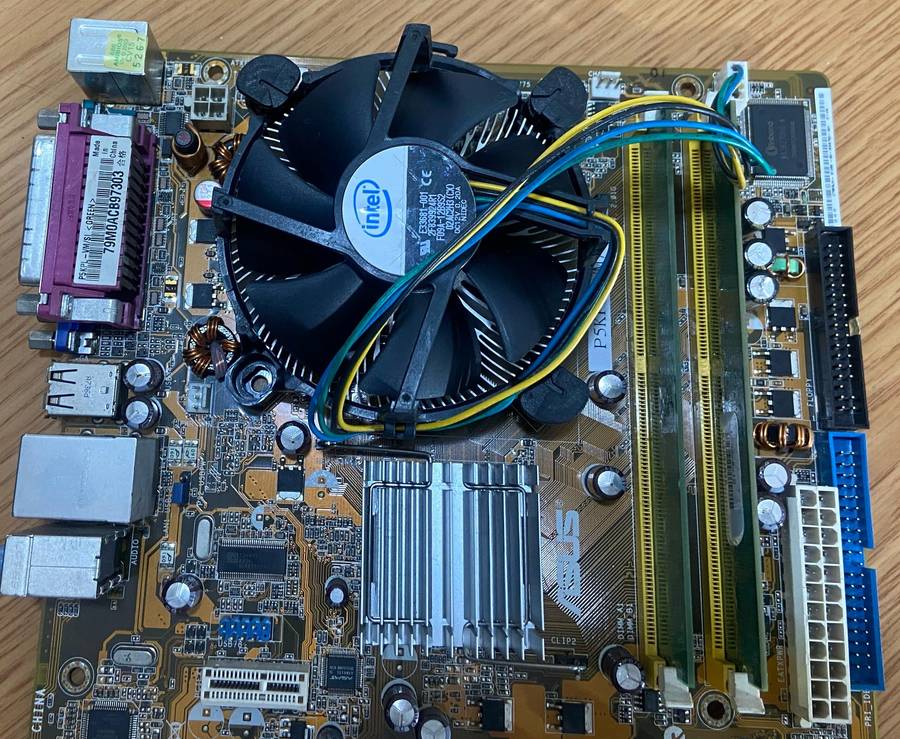 Motherboard, CPU, RAM Combo - Asus P5KPL-VM/S Motherboard, Intel Core 2 Duo 755, 2GB DDR2