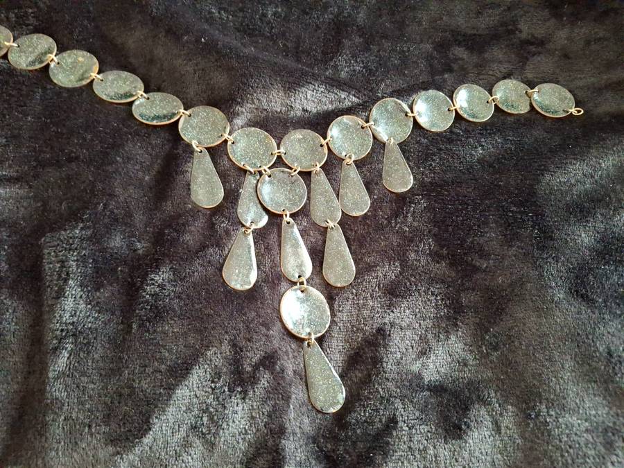 Vintage 1950's 1960's enamel necklace