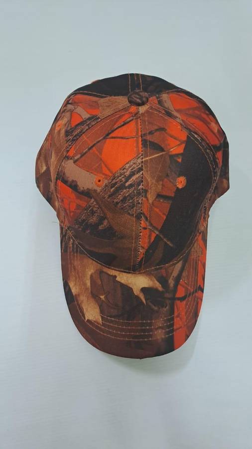 Camo Cap with a Orange/Red Color Tone
