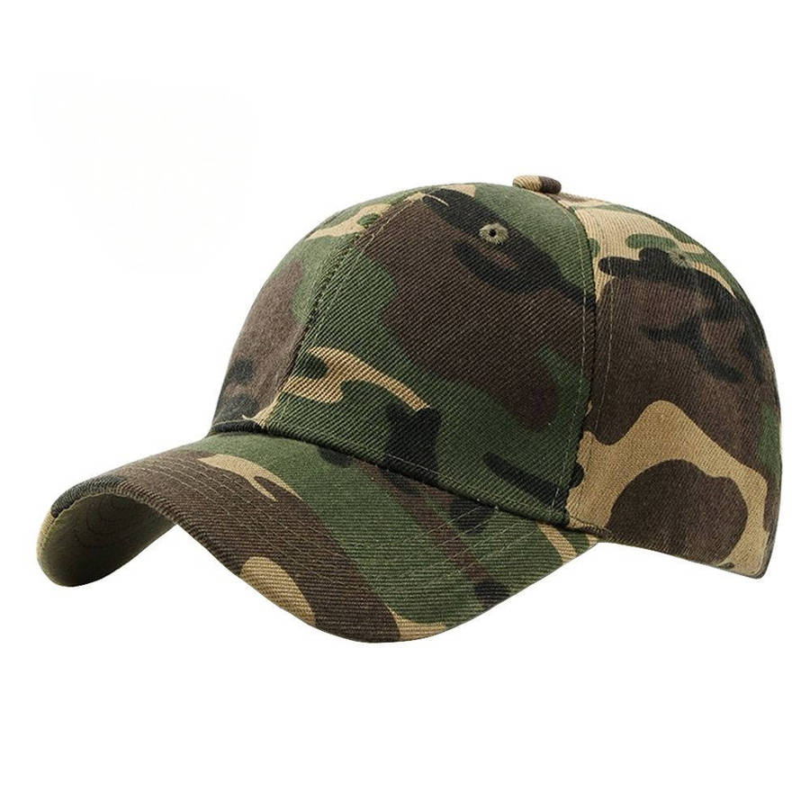 Camo Woodland Cap (#45 Tactical Cap)