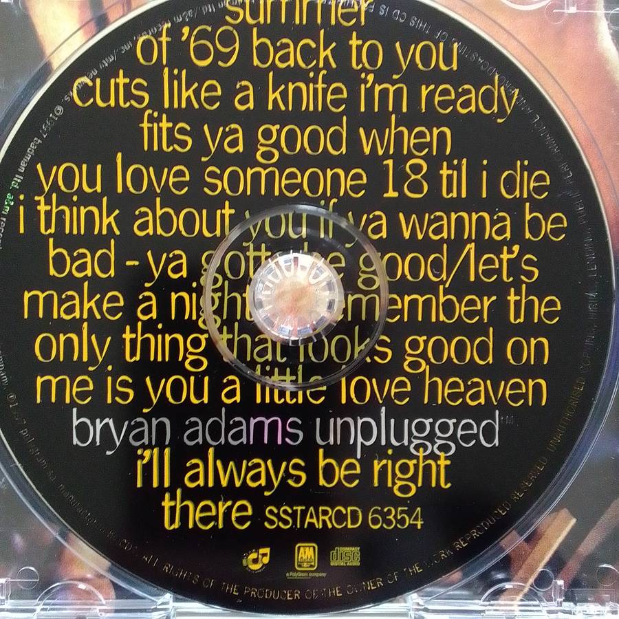 Bryan Adams (CD) Unplugged