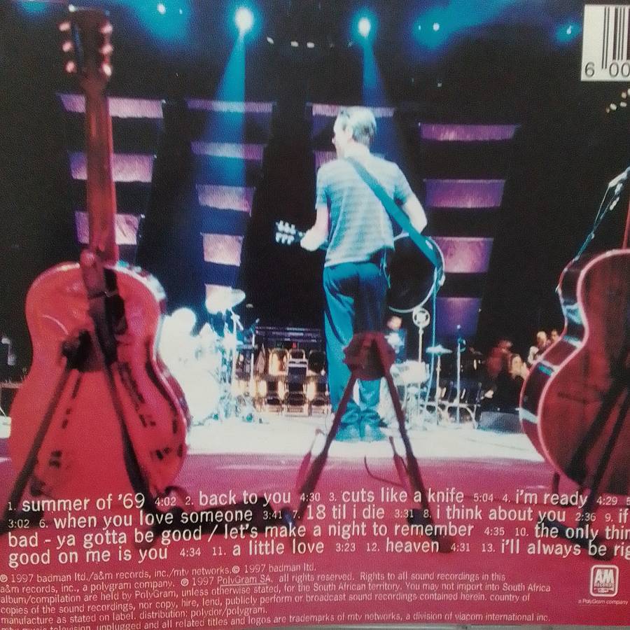 Bryan Adams (CD) Unplugged