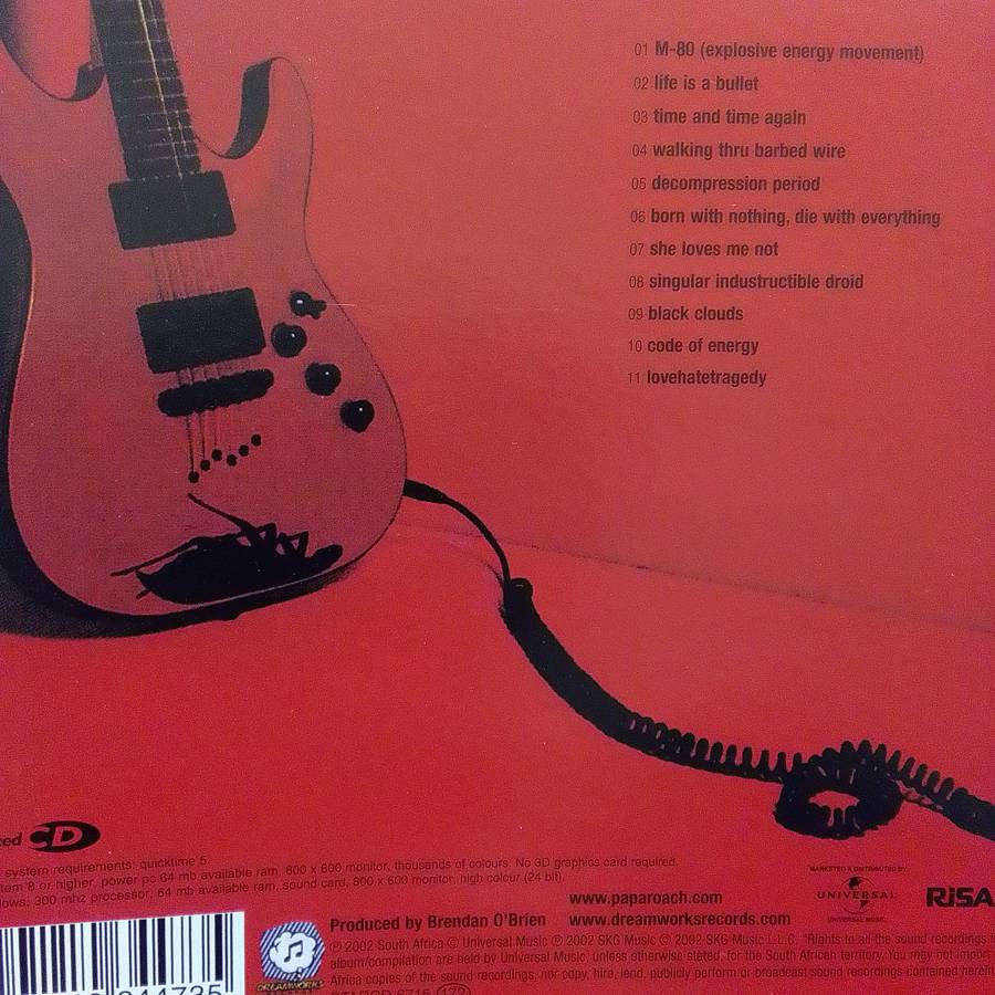 Papa Roach (CD) LoveHateTragedy