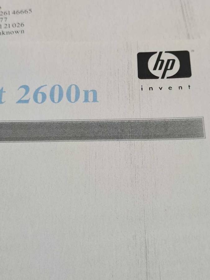 HP Color Laserjet 2600n