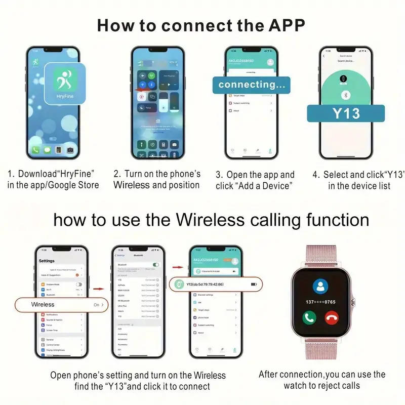 GTsw smart watch with heart rate, HbP, Blood oxygen and many more functions