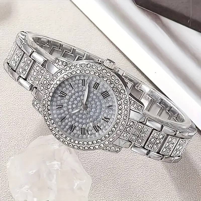 Fashion Female Quartz Luxury Bracelet Watch 2PC