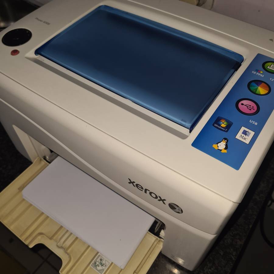 Xerox Phaser 6000 color LaserJet printer.