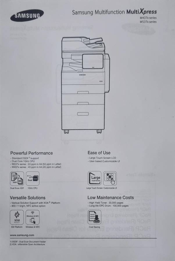 Samsung Industrial Printer