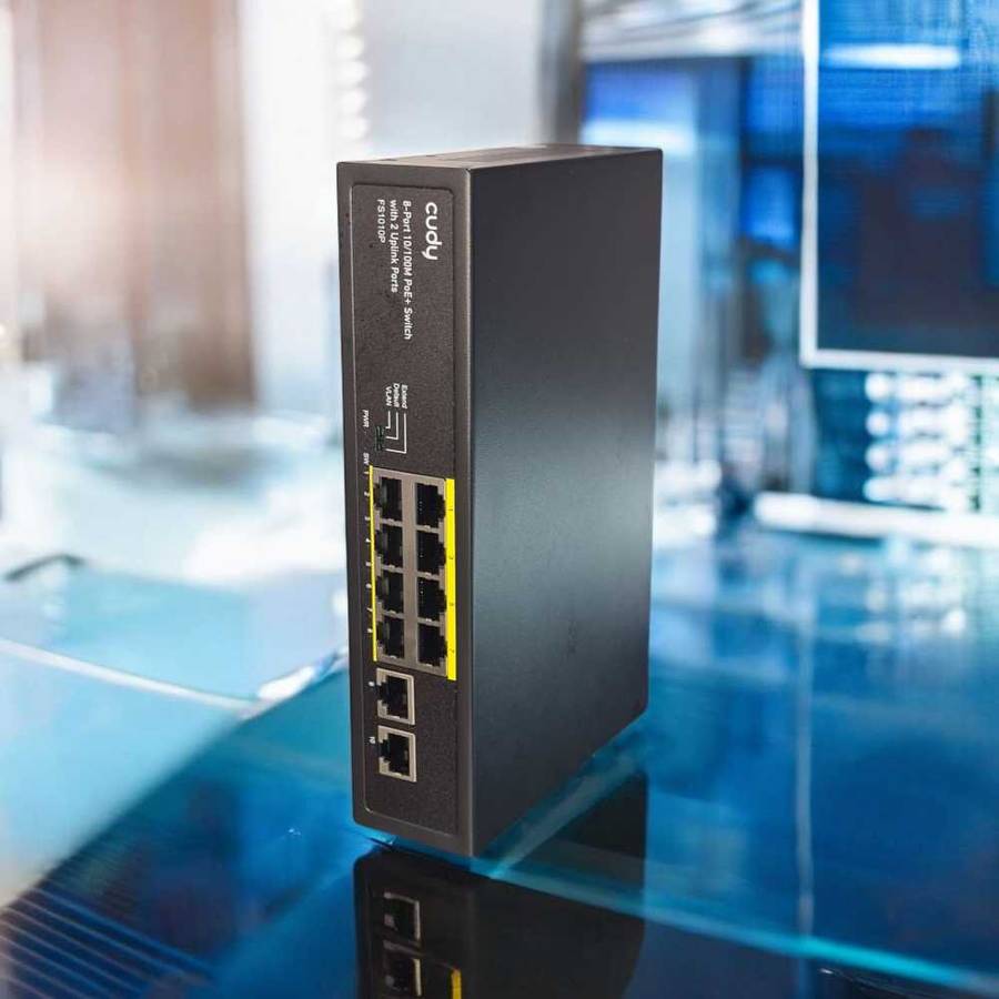 Cudy 10-Port 10/100Mbps Unmanaged Poe+ Switch 120W
