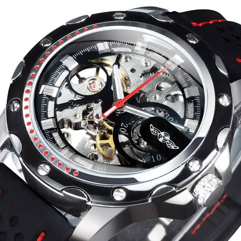 T-WINNER Men's Luxury Skeleton Automatic Watch