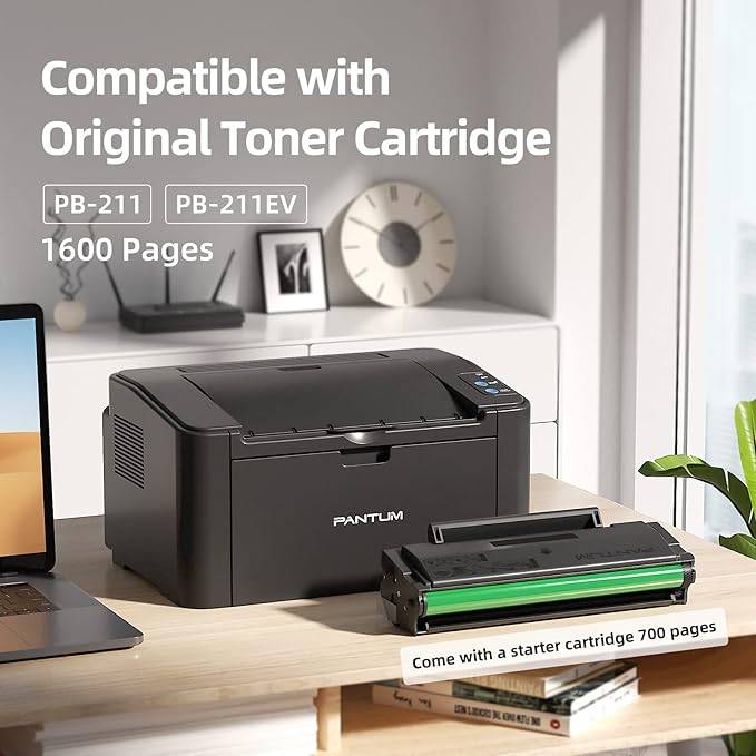 Wireless Pantum P2500W Mono Laser Wi-Fi Printer