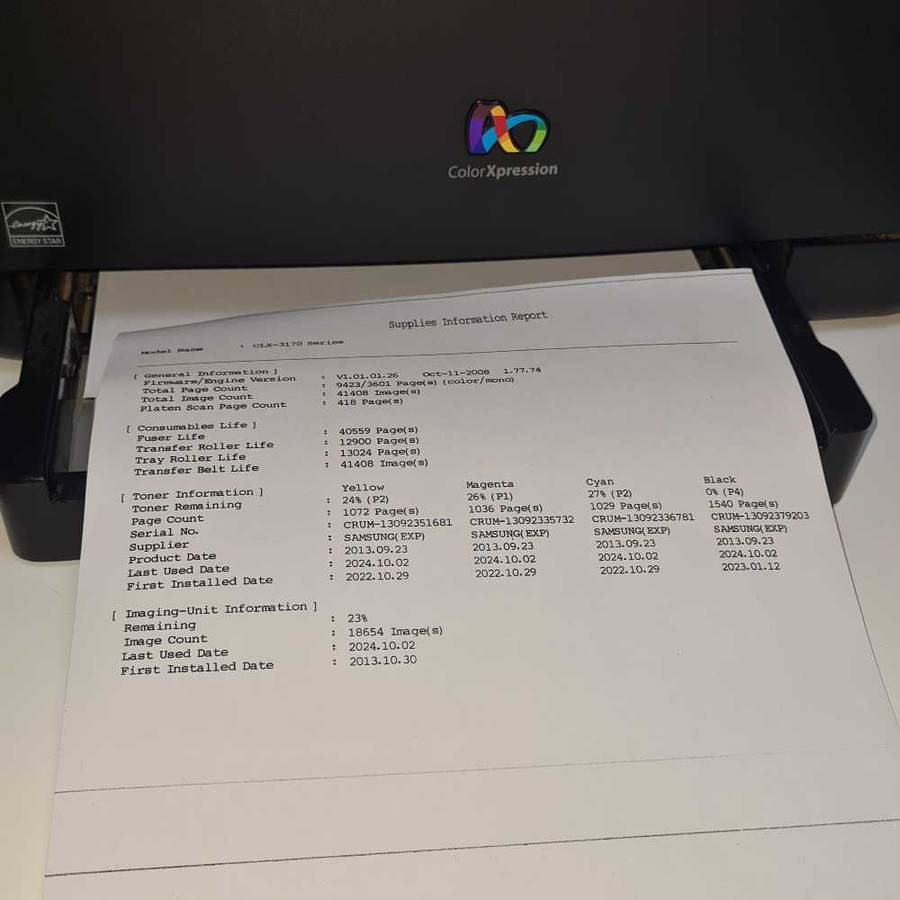 Samsung CLX-3175 Color printer