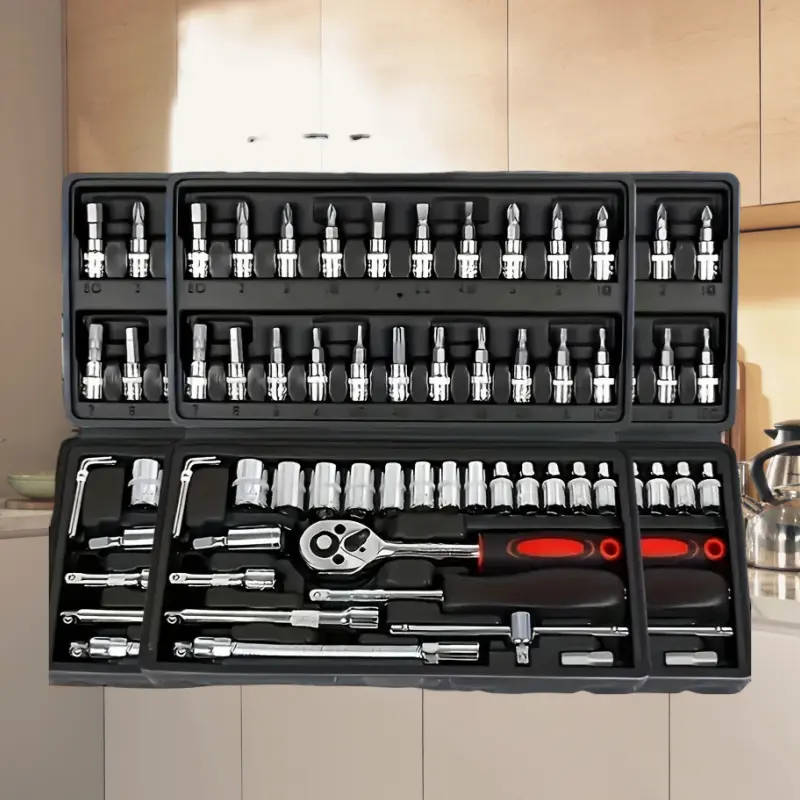 46pcs Auto Repair Tool Set, Carbon Steel