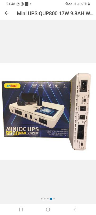 Andowl Powerbank mini DC UPS