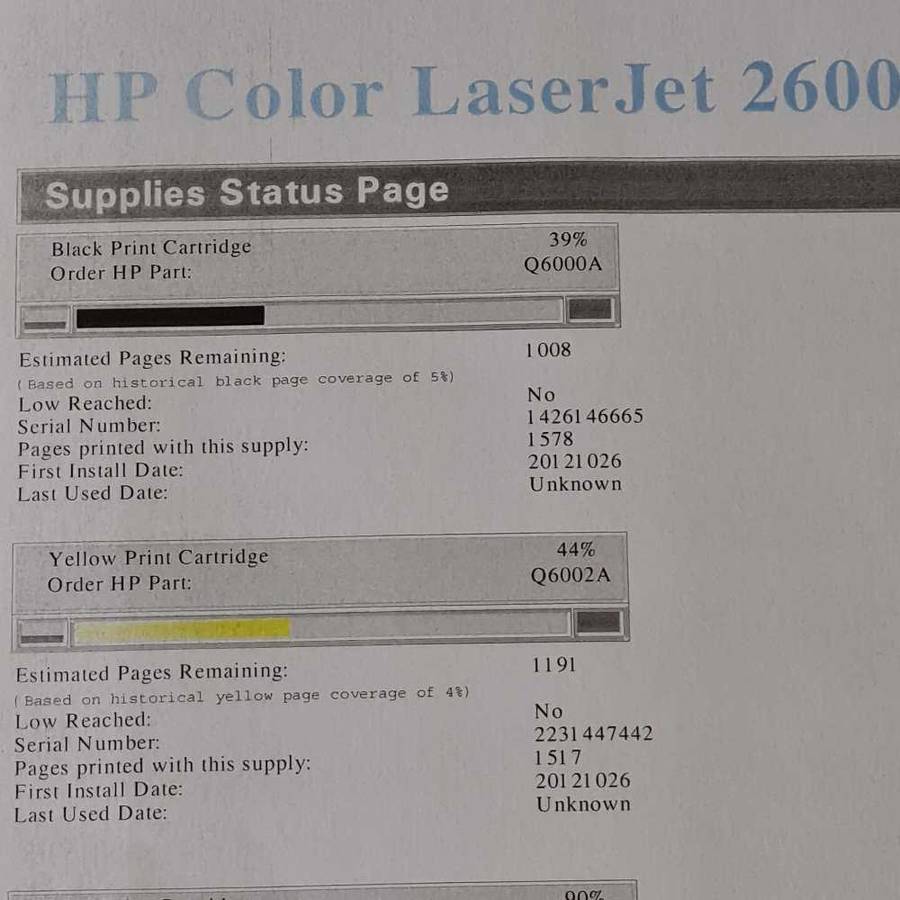 HP Color Laserjet 2600n