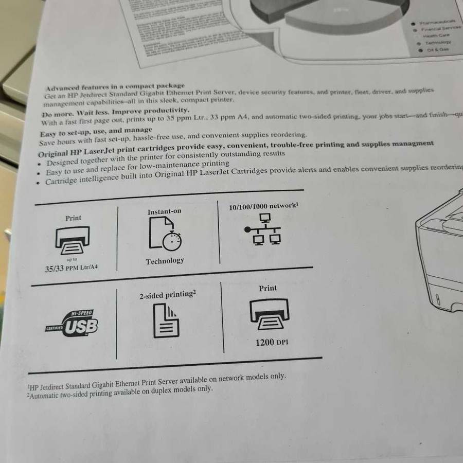 Fast reliable HP laserjet P2055dn printer