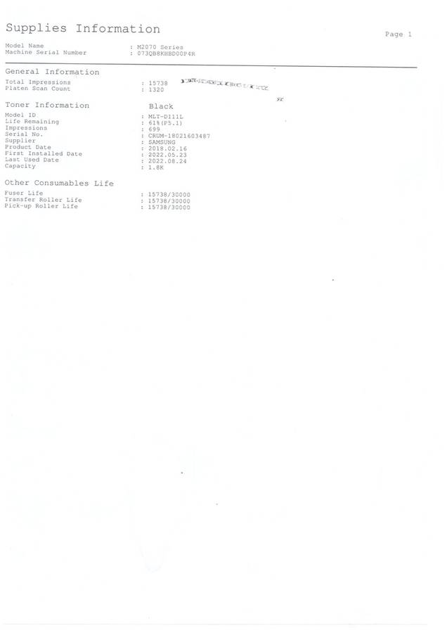 Samsung Express M2070 Mono laserjet printer