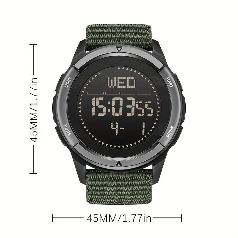 North Edge - Sleek Carbon Fiber Case,, with Compass, Altimeter, Barometer, Thermometer, Weather Fore