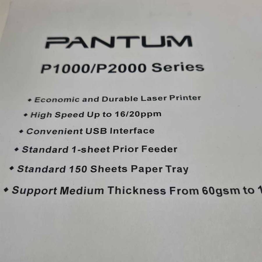 Pantum P2050 laser printer with brand new toner
