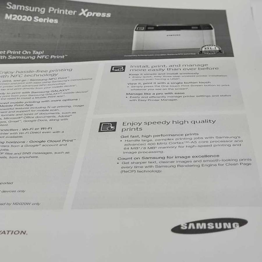Samsung Xpress M2020W Laser Printer