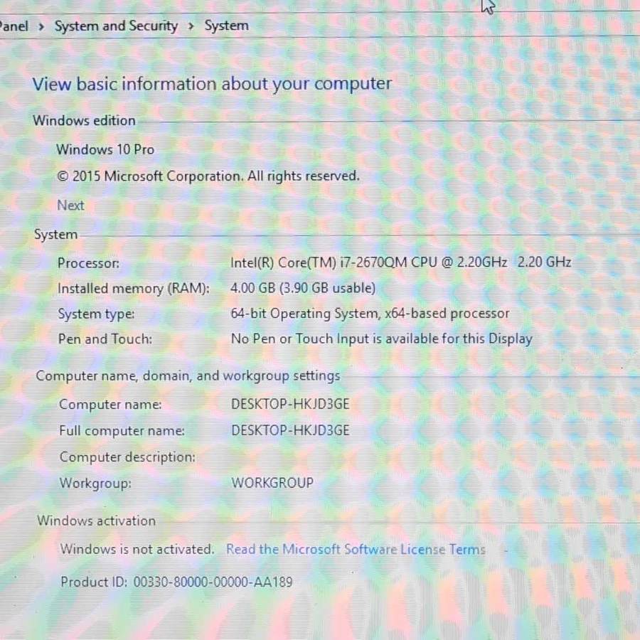 i7 Dell Inspiron N7110 1000GB storage 4GB Ram Memory