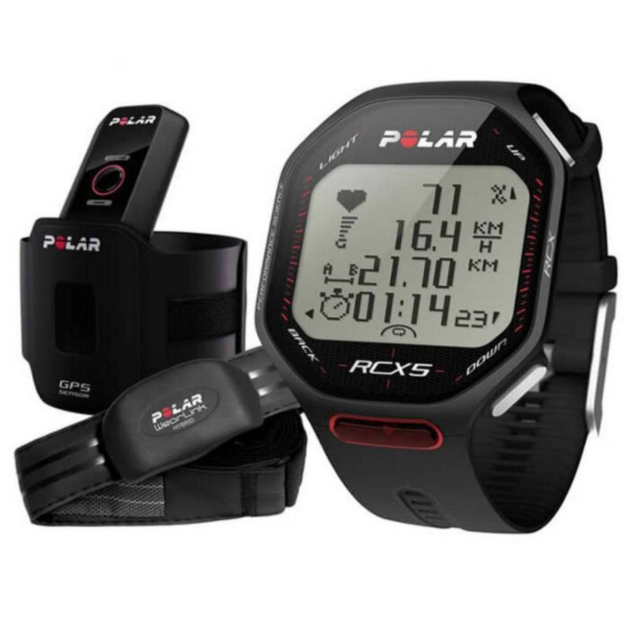 Polar RCX5 GPS Black Sports Training Watch with Heart Rate Monitor