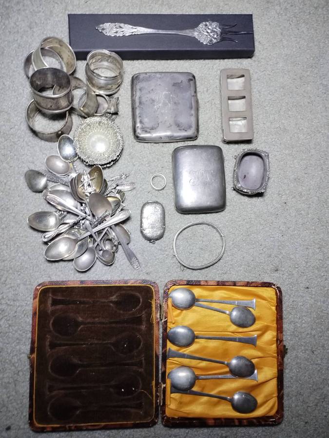 980g sterling silver items