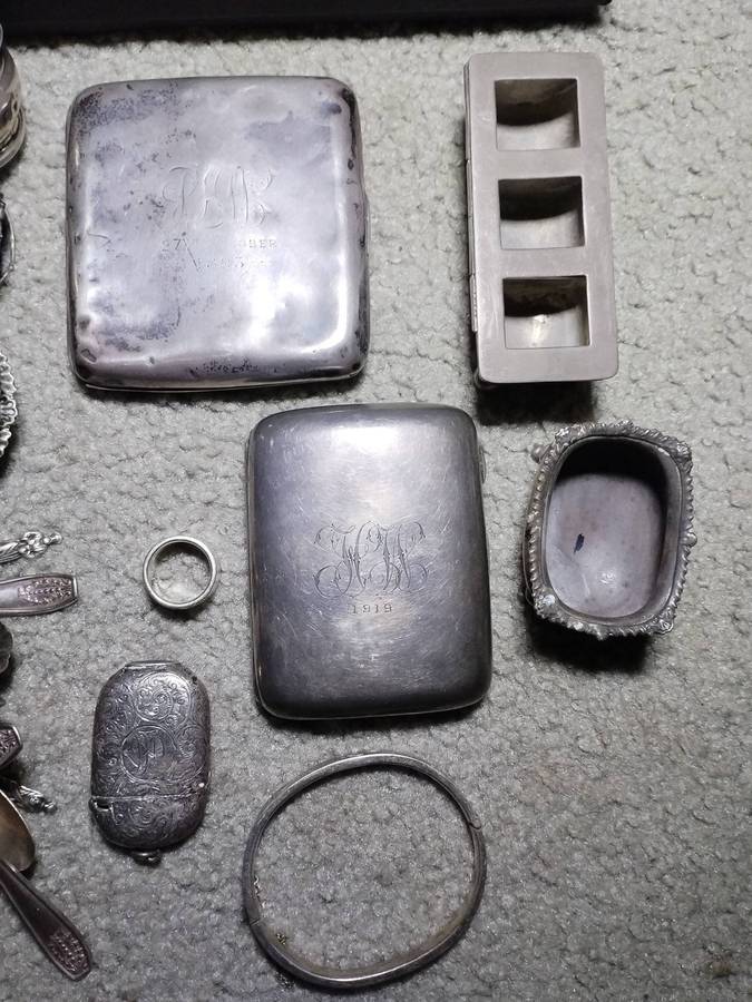 980g sterling silver items