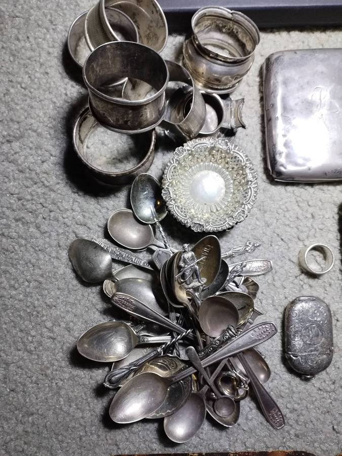 980g sterling silver items