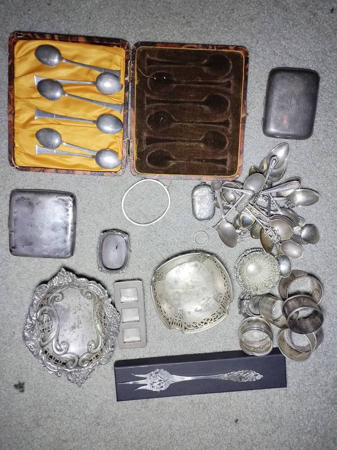 980g sterling silver items