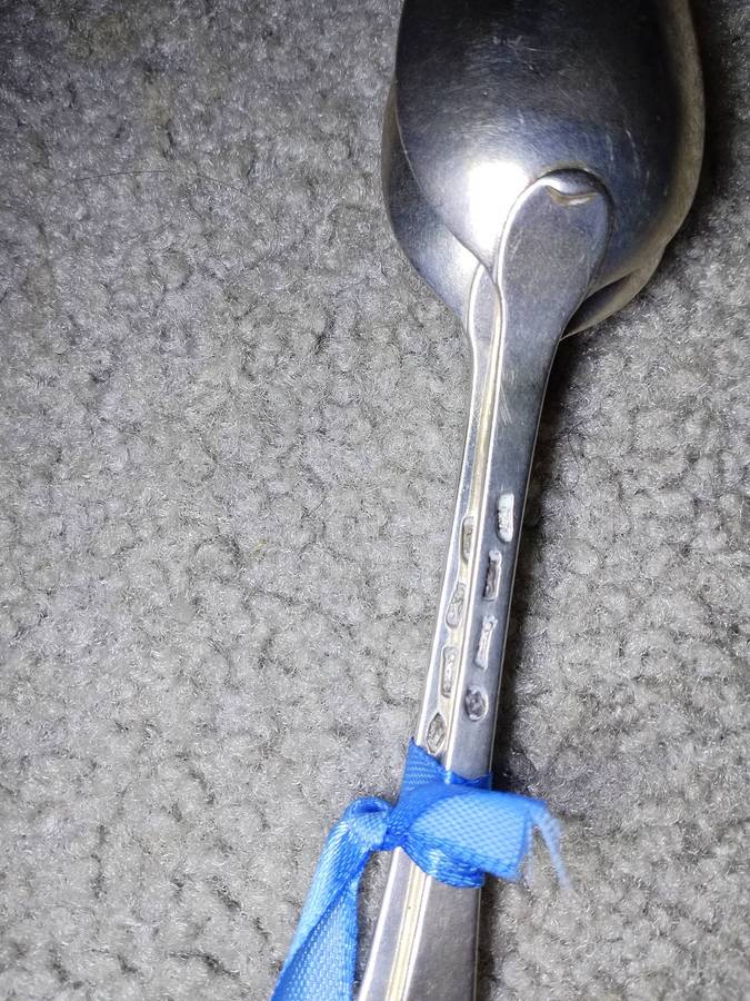 2x silver spoons dating back to 1792   934 silver 120grams