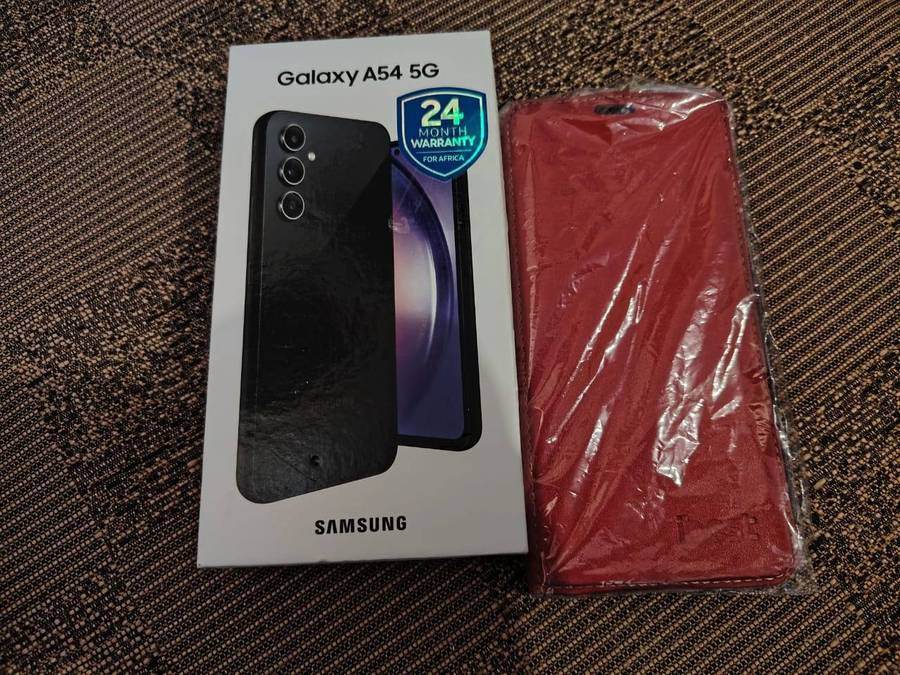 Samsang Galaxy A 54 5G With red case
