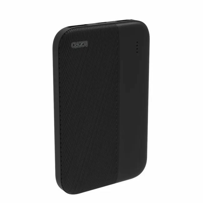 Loopd Lite 5000mAh 4LED Powerbank Black