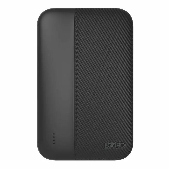 Loopd Lite 5000mAh 4LED Powerbank Black