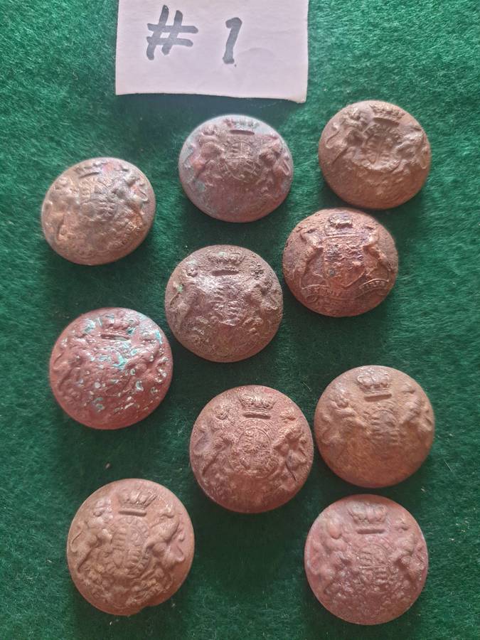 10 x General Service buttons from ABW #1