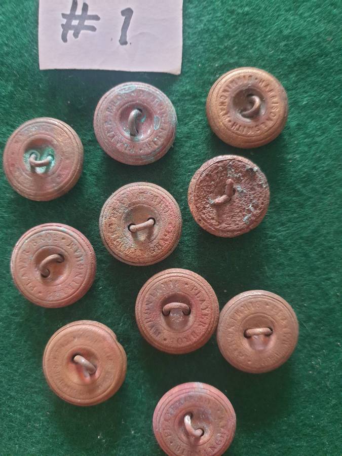 10 x General Service buttons from ABW #1