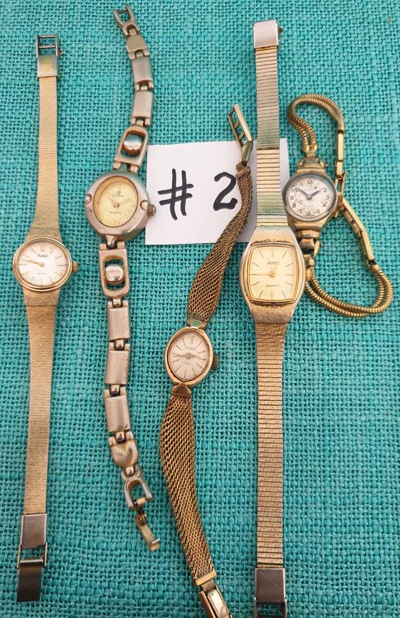 5 x Vintage wristwatches #2 (not working)