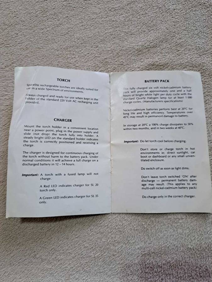 VINTAGE RARE SPACELITE SL 35 FLASHLITE