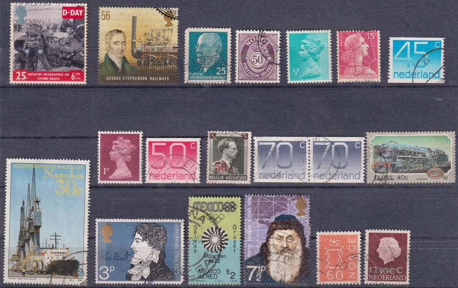 Stamps Mix World Card