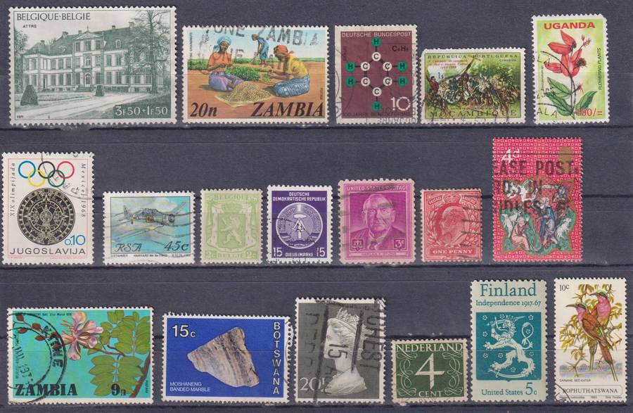 Stamps Mix World Card