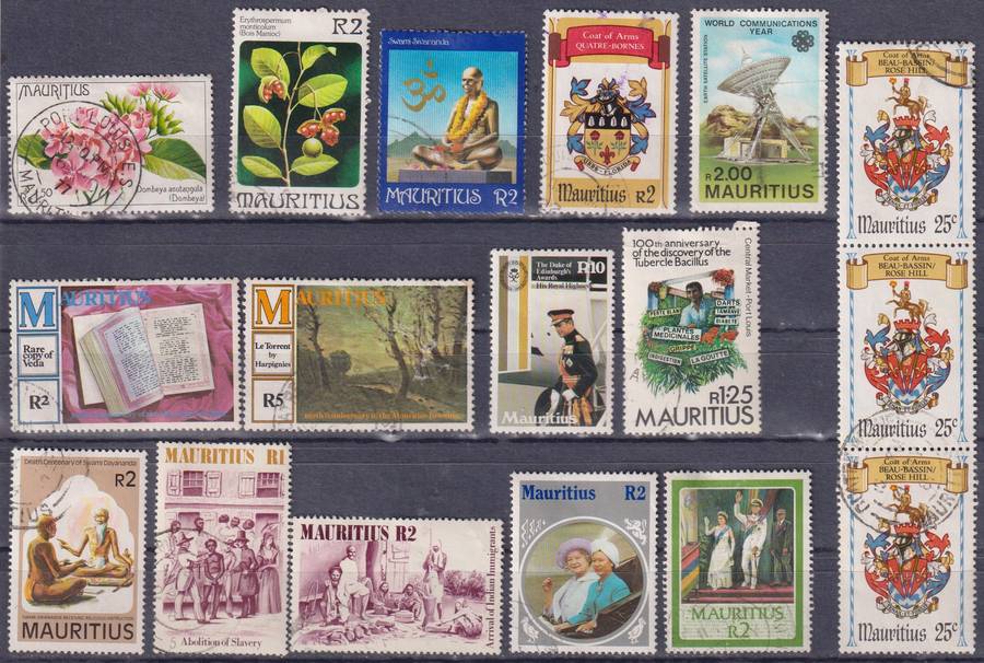 Stamps Mauritius Mix Card