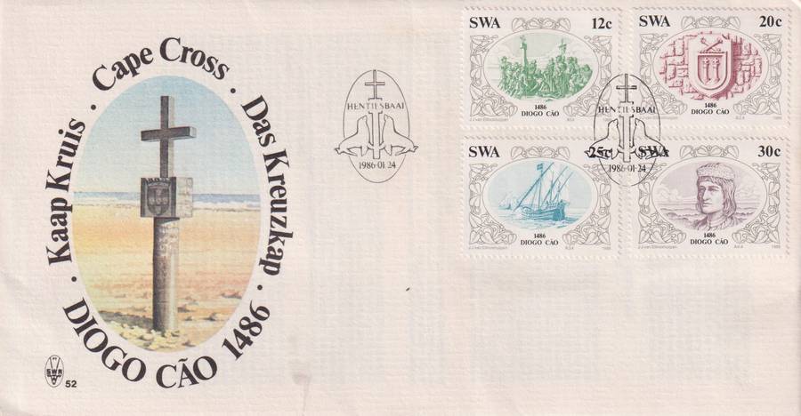 FDC Namibia 1986 Diego Cao