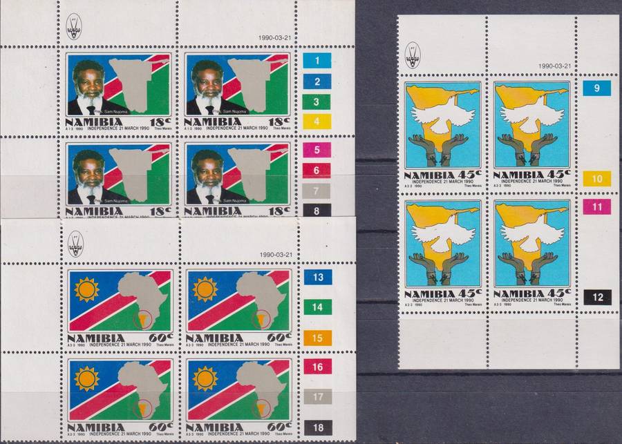 Stamps Control Blocks 1990 Independence