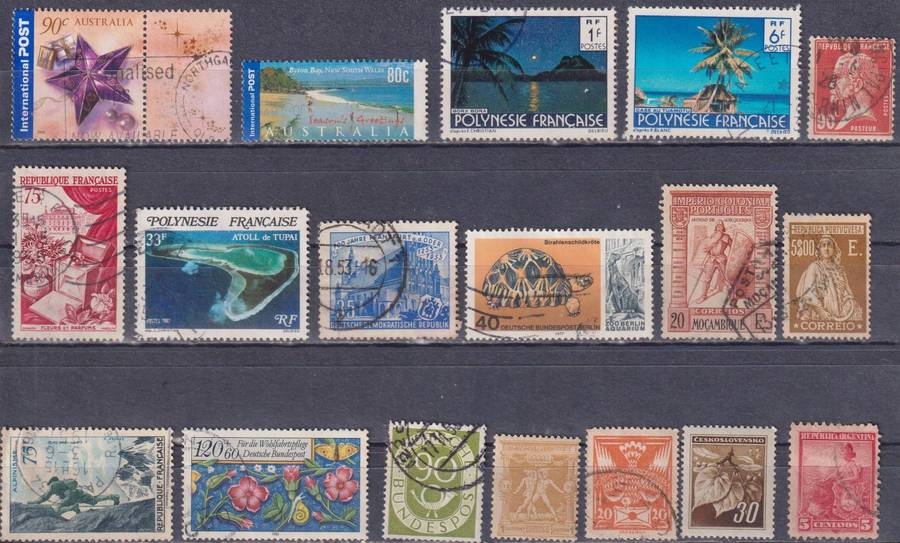 Stamps Mix World Card