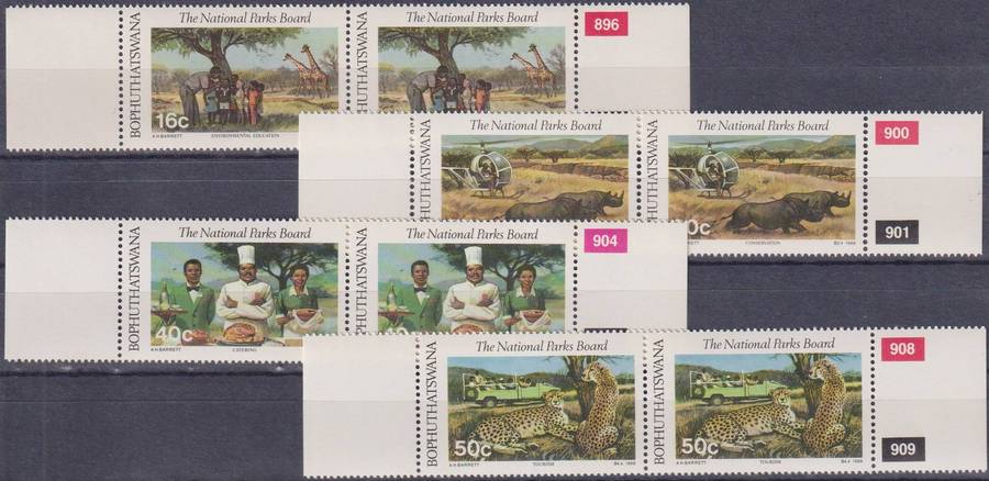 Stamps Bophuthatswana 1988 National Parks Board