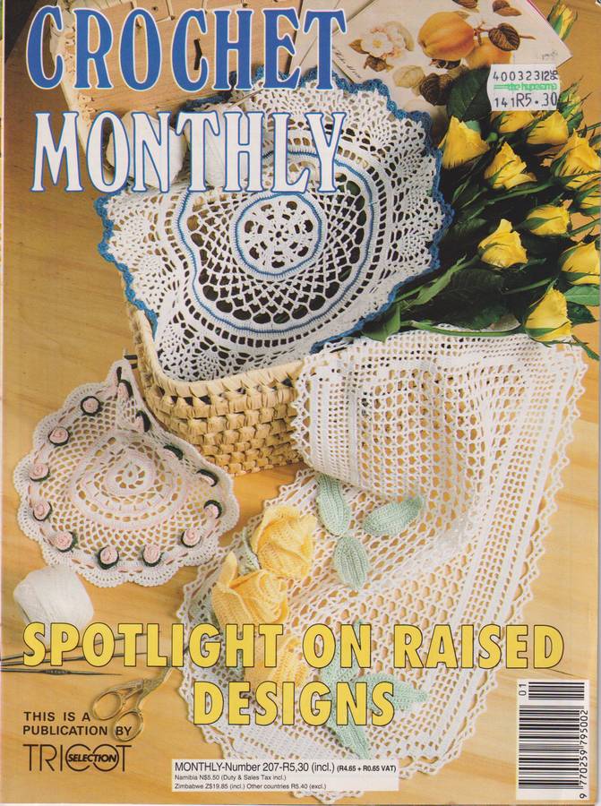 Magazine Crochet Monthly Number 207 Spotlight On Raised Designs