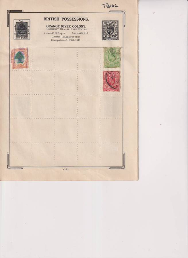 Stamps on paper